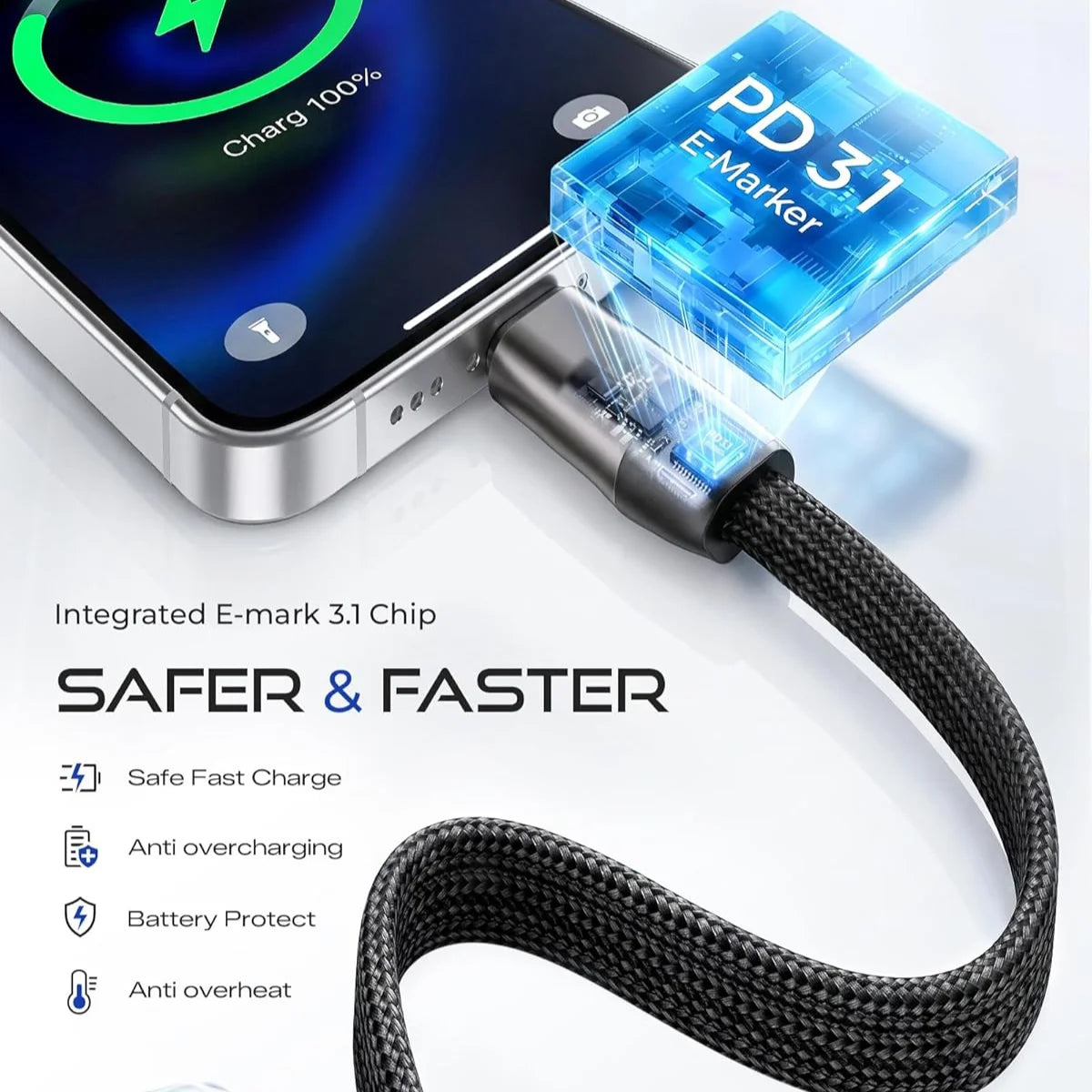 ChargeMate™ 2-in-1 (Cable + Phone Stand)