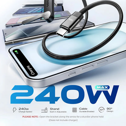 ChargeMate™ 2-in-1 (Cable + Phone Stand)