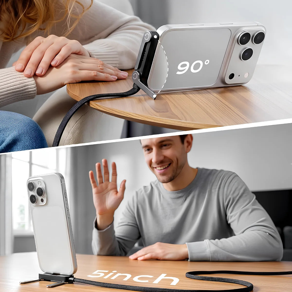ChargeMate™ 2-in-1 (Cable + Phone Stand)